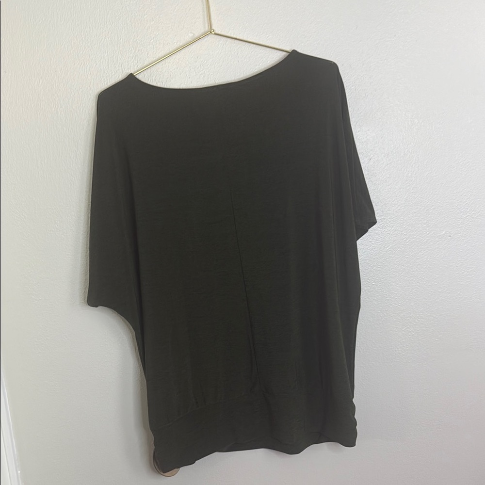 Apt9 Hunter Green Short Sleeve Top - Picture 4 of 4